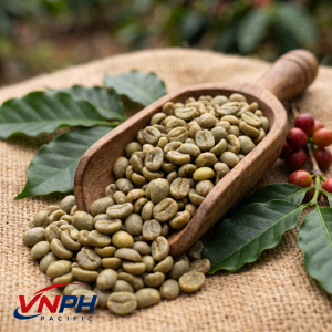 Home raw robusta coffee